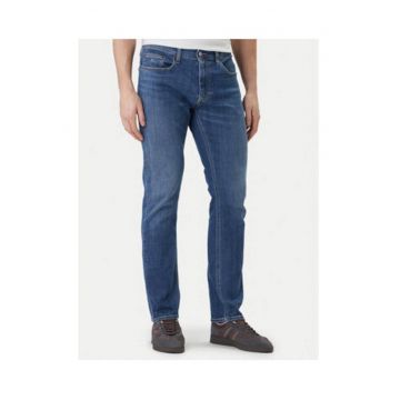 Blugi Skinny cu talie medie si buzunare