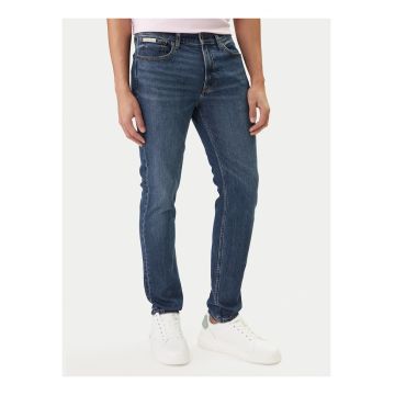 Blugi slim fit cu fermoar