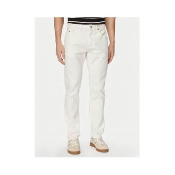 Blugi uni slim fit - Alb