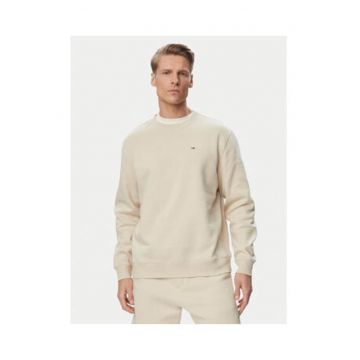 Bluza regular-fit cu decolteu la baza gatului si imprimeu uni