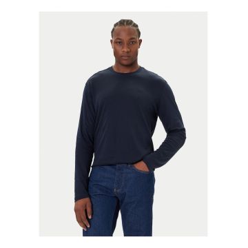 Bluza slim fit cu decolteu la baza gatului -