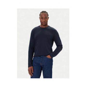 Bluza slim fit cu decolteu la baza gatului -