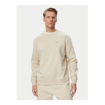 Bluza sport regular-fit cu decolteu la baza gatului si imprimeu uni