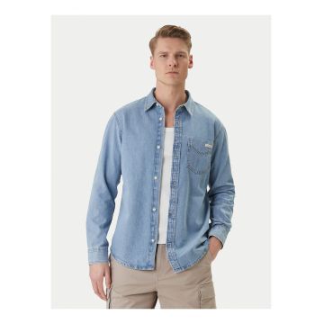 Camasa din denim cu buzunar