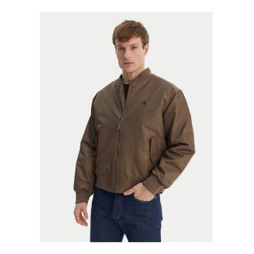 Geaca bomber cu buzunare cu clapa
