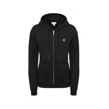 Hanorac regular fit cu gluga - fermoar si buzunare laterale -