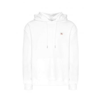 Hanorac regular fit cu logo discret - gluga si snur -