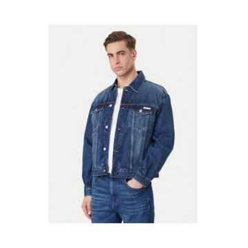 Jacheta din denim cu multiple buzunare