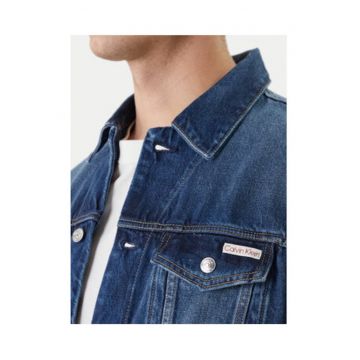 Jacheta din denim cu multiple buzunare