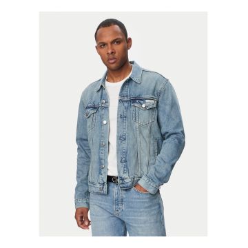 Jacheta din denim regular fit cu nasturi