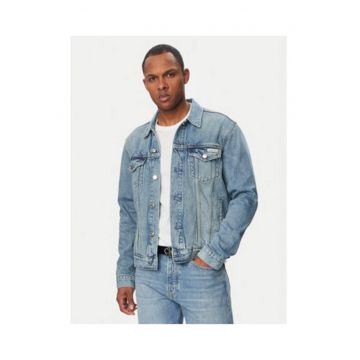 Jacheta din denim regular fit cu nasturi