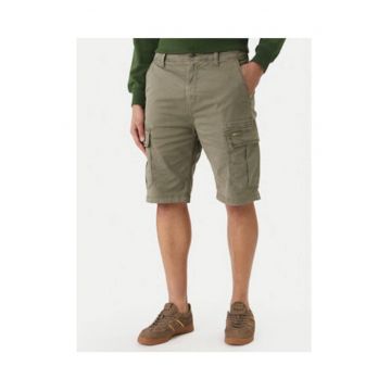 Pantaloni cargo din amestec de bumbac cu buzunare