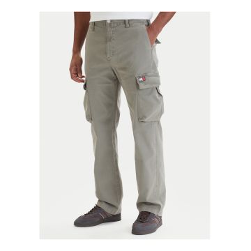 Pantaloni cargo din amestec din bumbac
