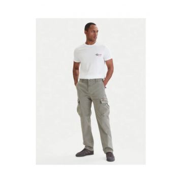 Pantaloni cargo din amestec din bumbac