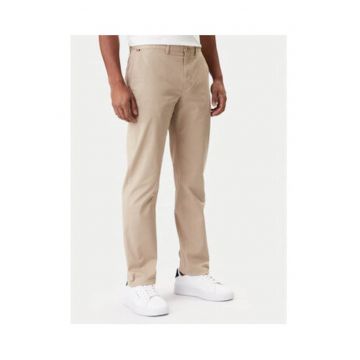 Pantaloni chino din bumbac cu croiala dreapta