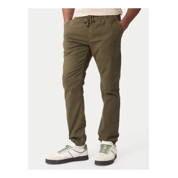 Pantaloni cu model uni si snur in talie