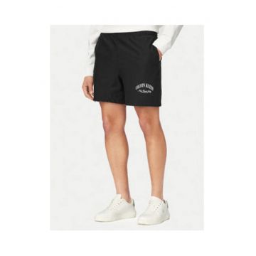 Pantaloni scurti cu logo print