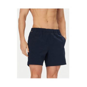 Pantaloni scurti de baie cu talie elastica - Bleumarin
