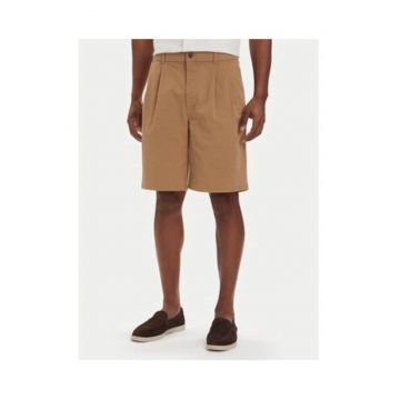 Pantaloni scurti din bumbac cu talie medie