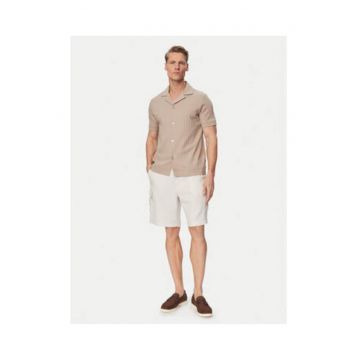 Pantaloni scurti din material textil cu multiple buzunare