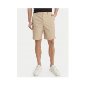 Pantaloni scurti din material textil cu talie medie