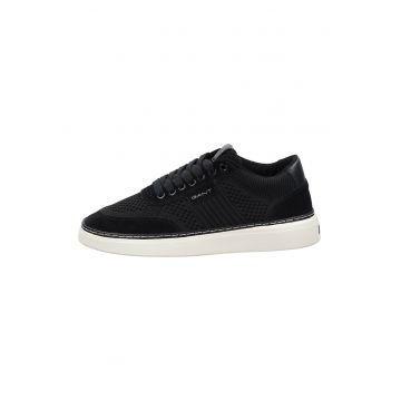 Pantofi sport cu garnituri din piele intoarsa San Prep - Negru