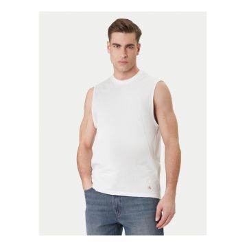 Top uni slim fit din bumbac -