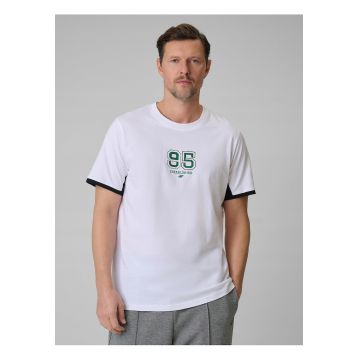 Tricou barbati -  alb - bumbac - cu imprimeu - Alb