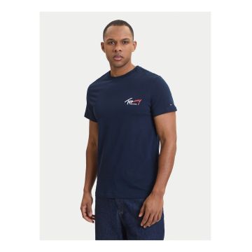 Tricou cu logo si decolteu la baza gatului -