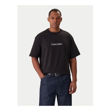 Tricou cu maneci cazute si imprimeu pe piept -