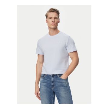 Tricou cu maneci scurte si decolteu la baza gatului