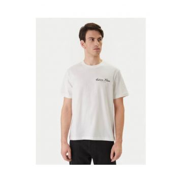 Tricou din bumbac cu detaliu logo pe piept -