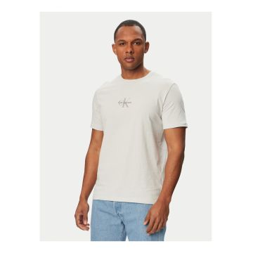 Tricou din bumbac cu logo central pe piept