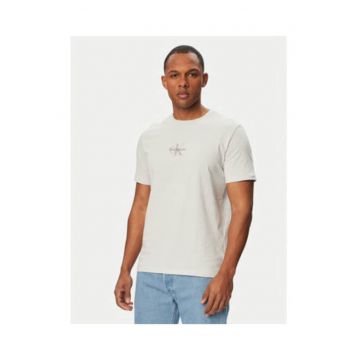 Tricou din bumbac cu logo central pe piept