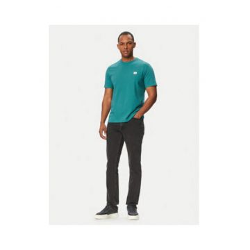 Tricou din bumbac cu logo stantat discret