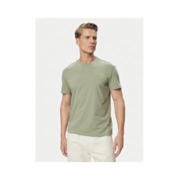 Tricou din bumbac cu model uni
