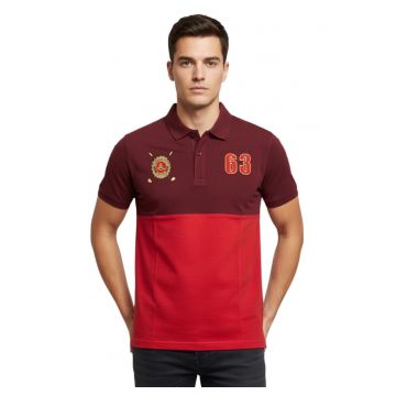 Tricou polo barbati  rosu - bumbac - Rosu