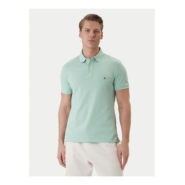 Tricou polo din amestec de bumbac organic 1985 - Verde pal