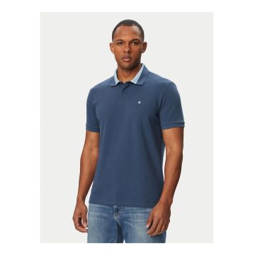 Tricou polo din bumbac cu guler contrastant