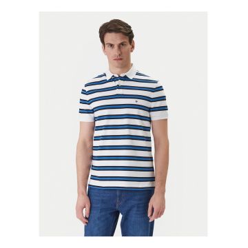 Tricou polo in dungi slim fit.