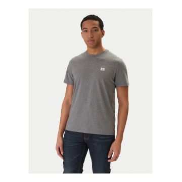 Tricou regular fit cu detaliu logo si decolteu la baza gatului