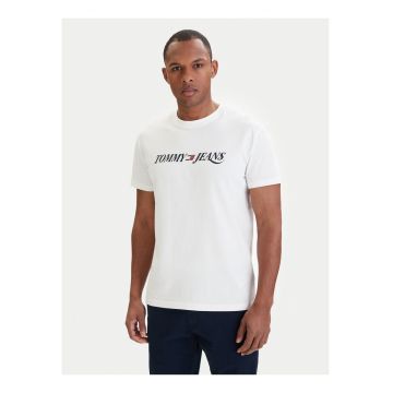 Tricou regular-fit cu imprimeu logo - Alb