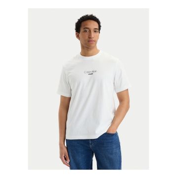 Tricou regular fit cu logo pe piept