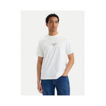 Tricou regular fit cu logo pe piept