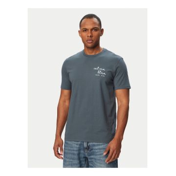 Tricou regular fit din bumbac cu logo contrastant pe piept