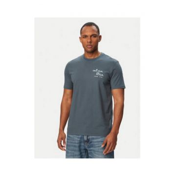 Tricou regular fit din bumbac cu logo contrastant pe piept