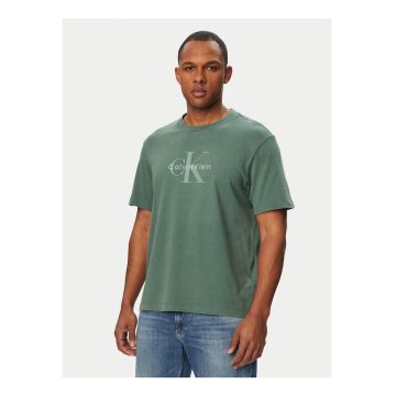 Tricou regular fit din bumbac cu logo masiv pe partea din fata