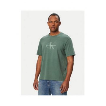 Tricou regular fit din bumbac cu logo masiv pe partea din fata