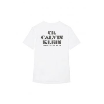 Tricou regular fit din bumbac cu logo masiv pe piept