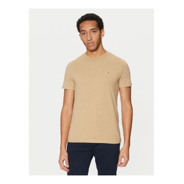 Tricou slim fit cu guler rotund